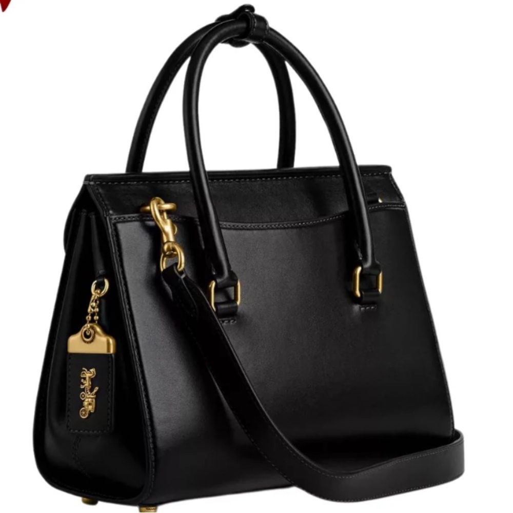 Coach Bloom Carryall CP119 Black Satchel with Gold Accents - Picture 5 of 17